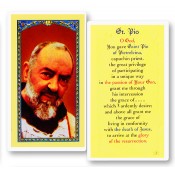 St. Pio Holy Card